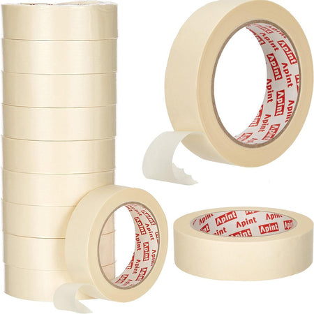 Nastro Carta Gommata Professionale 12 Rotoli 25x50 Mt Per Mascherature Pittura