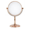 Specchio Tavolo Girevole Make Up Trucco Accessorio Bagno Oro Rosa Donna 8″ 69415