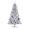 Albero di Natale innevato Plateau Rosa in PVC di altissima qualità + Flock