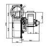 Estrattore aspiratore fumi FERGAS 260921 stufe a pellet 14706016