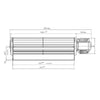 Ventola tangenziale EBM QLN65/2400 A33-3025LH stufe a pellet 14706082