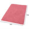 Tappeto Tappetino Per Bagno Arredo Accessorio 45 X 75 Cm Rosa In Tessuto 69949