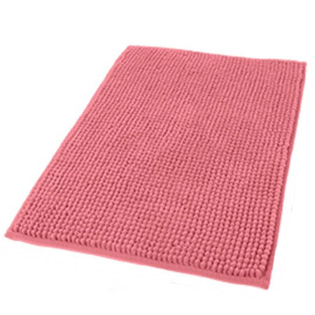 Tappeto Tappetino Per Bagno Arredo Accessorio 45 X 75 Cm Rosa In Tessuto 69949