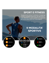 Smartwatch Hw23 Pro Per Ios E Android Bluetooth Touch Sport Fitness Salute Uomo