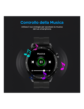 Smartwatch Hw23 Pro Per Ios E Android Bluetooth Touch Sport Fitness Salute Uomo