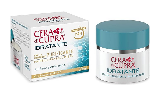 Cupra crema idratante e purificante per pelli grasse 50 ml