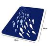 Tappeto Tappetino Antiscivolo Tessuto Bagno Arredo 40x60cm Blu Pesciolini 69873