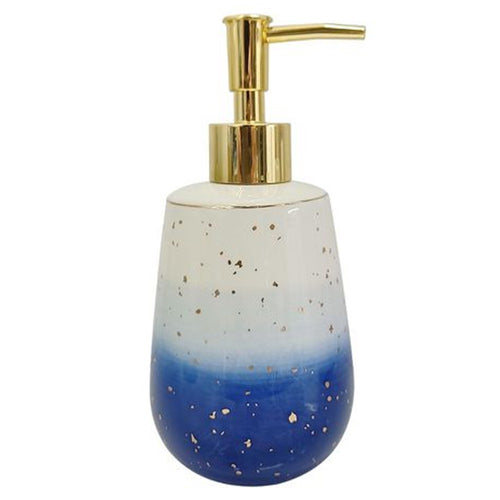 Dispenser Per Sapone Liquido Bianco Blu Lavandino Accessori Arredo Bagno 79966