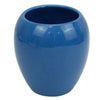 Bicchiere Porta Spazzolini In Ceramica Blu Moderno Accessori Arredo Bagno 79257