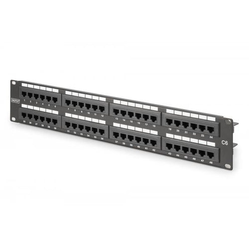 PATCH PANEL 48 PORTE NON SCHERMATO UTP CAT.6 8 POLI RACK 19 2 UNIT?