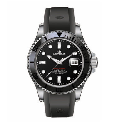 Orologio LORENZ uomo Submarine Automatico gomma nero