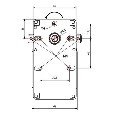 Motoriduttore Kenta K9115003 stufe a pellet 14702061