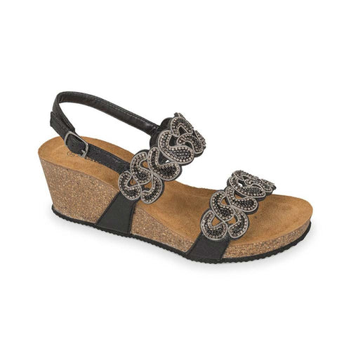 VALLEVERDE Sandalo donna con zeppa 60031