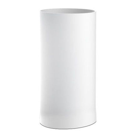 Bicchiere Porta Spazzolini Dentifricio Cilindrico Bianco Bagno Accessori 69896