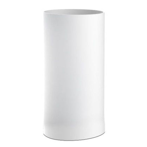 Bicchiere Porta Spazzolini Dentifricio Cilindrico Bianco Bagno Accessori 69896