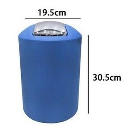 Pattumiera Cestino Secchio Rifiuti Gettacarte Accessorio Arredo Bagno Blu 69905