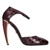 Roberto Cavalli Scarpe con Tacco Bordeaux da donna