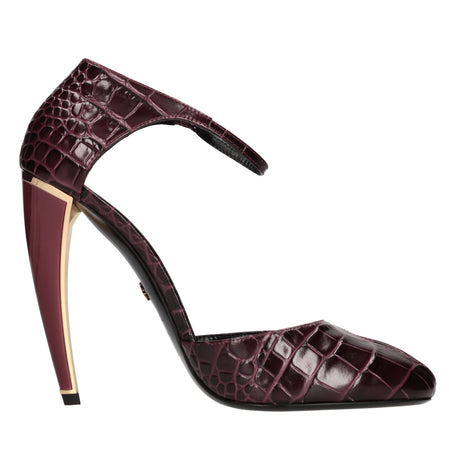 Roberto Cavalli Scarpe con Tacco Bordeaux da donna