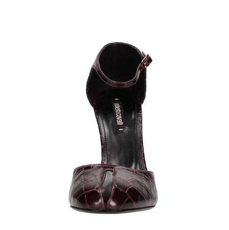 Roberto Cavalli Scarpe con Tacco Bordeaux da donna
