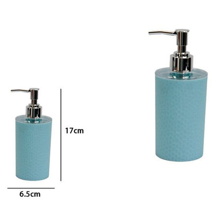 Dispenser Sapone Liquido Lavandino Azzurro Lavorato Accessori Arredo Bagno 79793
