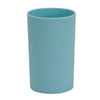 Bicchiere Porta Spazzolini Colore Azzurro Lavorato Accessori Arredo Bagno 79795