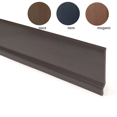 Battiscopa zoccolino flessibile da 2mt in pvc autoestinguente