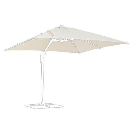 Telo per ombrellone "Orion" color Beige, con camino antivento, per esterno e giardino