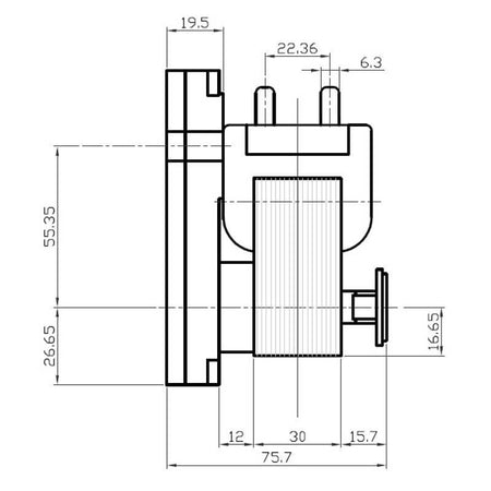 Motoriduttore Kenta K9115107 stufe a pellet 14702079