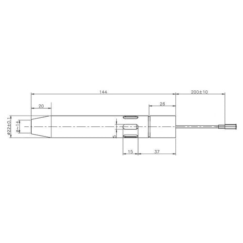 Kit resistenza accensione J10Z25A01 con tubo convogliatore stufe a pellet 14701097