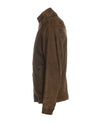 U010 - Giacca Uomo Testa di Moro Chiaro in vera pelle camoscio