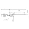 Resistenza accensione per stufe a pellet con raccordo filettato 3/8 GAS 14701032