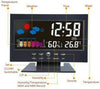 Stazione Meteo Igrometro Orologio Sveglia Da Tavolo Display Lcd Color Senza Fili