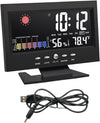 Stazione Meteo Igrometro Orologio Sveglia Da Tavolo Display Lcd Color Senza Fili