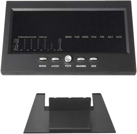 Stazione Meteo Igrometro Orologio Sveglia Da Tavolo Display Lcd Color Senza Fili