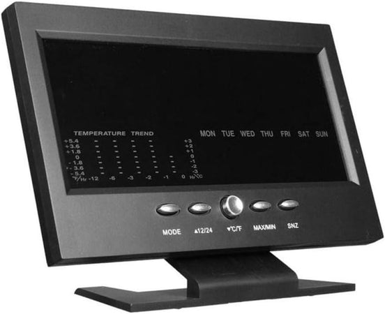 Stazione Meteo Igrometro Orologio Sveglia Da Tavolo Display Lcd Color Senza Fili