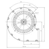 Ventilatore centrifugo RLA108/4200A82-3030LH per stufa a pellet 14706073
