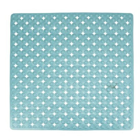 Tappeto Tappetino Antiscivolo Per Vasca Da Bagno Doccia 52 X 52 Cm Azzurro 79760