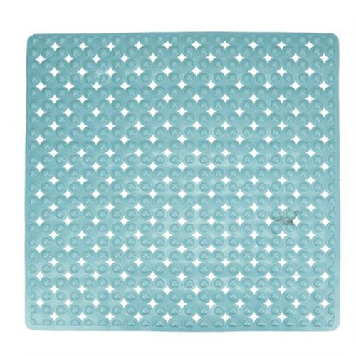Tappeto Tappetino Antiscivolo Per Vasca Da Bagno Doccia 52 X 52 Cm Azzurro 79760