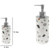Dispenser Portasapone Cilindrico Graniglia Bianco Multicolore Arredo Bagno 69839