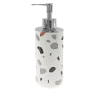 Dispenser Portasapone Cilindrico Graniglia Bianco Multicolore Arredo Bagno 69839