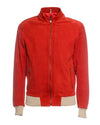 Victor - Bomber Uomo Rosso in vera pelle Renna