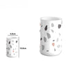 Bicchiere Porta Spazzolino Graniglia Bianco Multicolore Accessori Bagno 69835