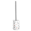 Portascopino Graniglia Bianco Multicolore Con Scopino Accessorio Arredo Bagno 69837