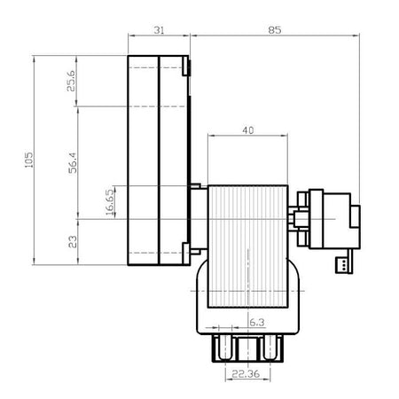 Motoriduttore Kenta K9177160 stufe a pellet 14702071