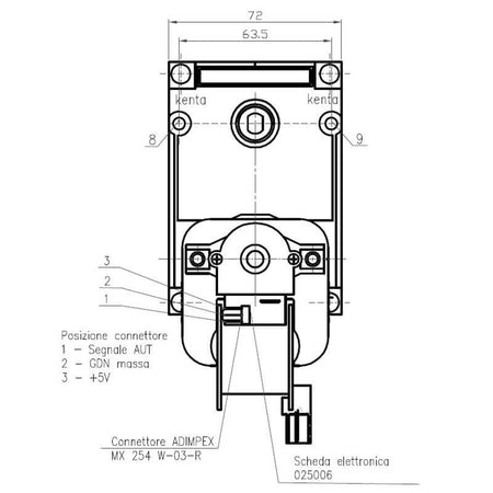 Motoriduttore Kenta K9177160 stufe a pellet 14702071