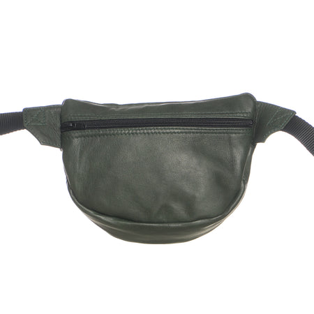 Eros - Marsupio Uomo Verde in vera pelle