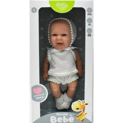 Bambolotto In Scatola Piccolo Bebè Gioco Bambini 3+ Con Vestiti E Cuffia 30 Cm