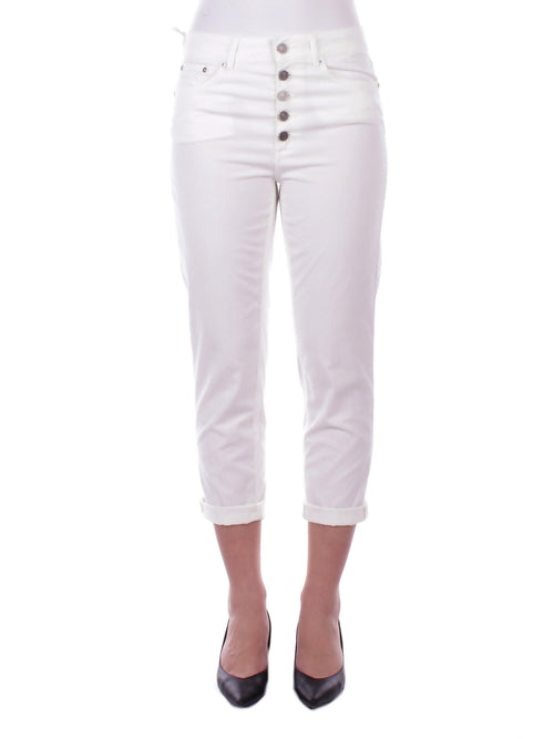 Dondup Pantaloni Bianco da donna