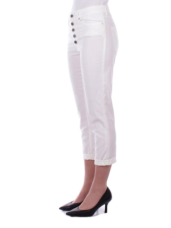 Dondup Pantaloni Bianco da donna