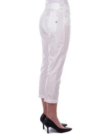Dondup Pantaloni Bianco da donna